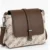 Brown & Beige Printed Women's Crossbody Sling Bag with Back Zip Pocket and Adjustable Shoulder Strap