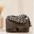 Brown Women's Crossbody Sling Bag with Wide Chevron Shoulder Strap and Premium Flap Closure