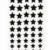 Black star shape velvet self adhesive bindi stickers pack of 5 sheets for women and girls, suitable for weddings, festivals, pooja, dance performances, parties, stage shows and traditional ethnic wear.