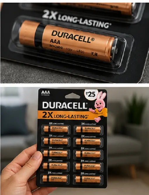 Duracell AAA Alkaline Batteries Pack of 10 | Long Lasting 1.5V Batteries - Image 2