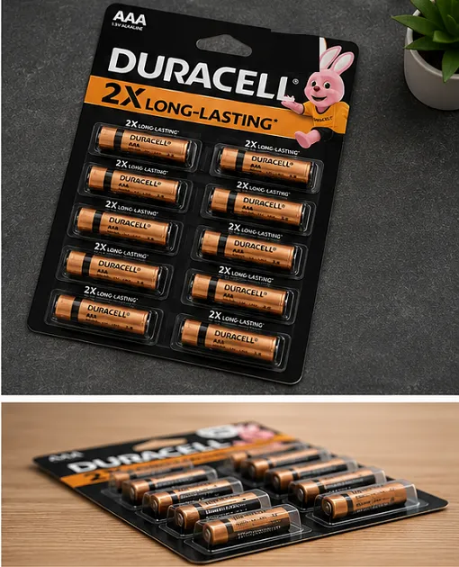 Duracell AAA Alkaline Batteries Pack of 10 | Long Lasting 1.5V Batteries - Image 4