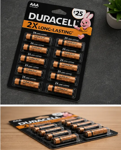 Duracell AAA Alkaline Batteries Pack of 10 | Long Lasting 1.5V Batteries - Image 5