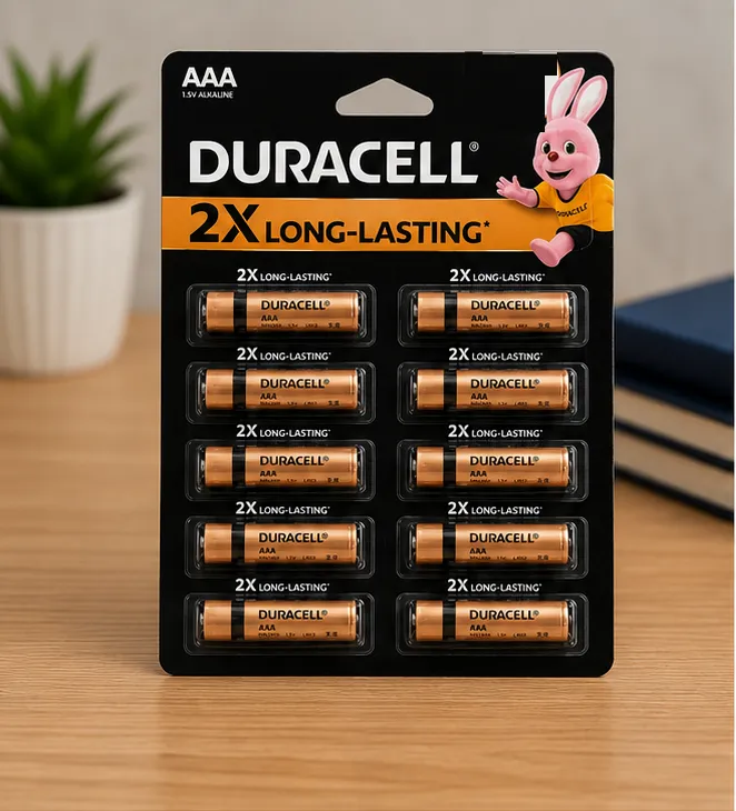 Duracell AAA Alkaline Batteries Pack of 10 | Long Lasting 1.5V Batteries - Image 6