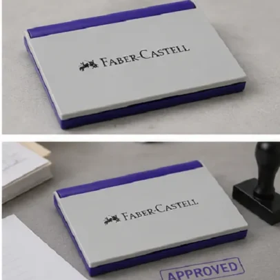 Faber-Castell Violet Stamp Pad Premium Ink Pad for Office, School,.