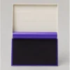 Faber-Castell violet stamp pad with premium ink for clean and sharp stamp impressions on office documents, school records and business paperwork.