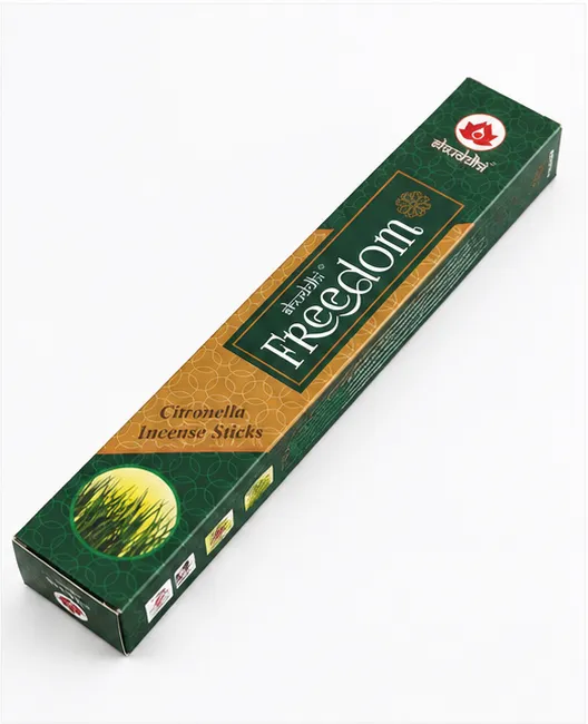 Freedom Citronella Incense Sticks – 12 Pouches (10 Sticks Each) | Premium Fragrant Agarbatti - Image 6