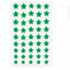 Green star shaped velvet self adhesive bindi stickers pack of 5 sheets for women and girls suitable for festivals, weddings, dance performances, pooja, parties and traditional ethnic wear.