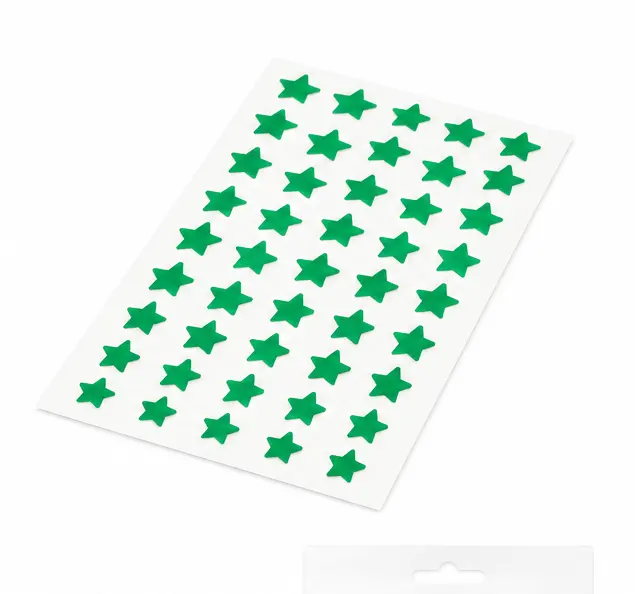 Green Star Shape Velvet Bindi Stickers – Pack of 5 Sheets | Self Adhesive Designer Fancy Bindis for Women & Girls - Image 4