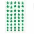 Green star shaped velvet self adhesive bindi stickers pack of 5 sheets for women and girls suitable for festivals, weddings, dance performances, pooja, parties and traditional ethnic wear.