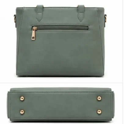 Green Womens Designer Handbag Premium Tote Bag for Office Shopping & Daily Use,.
