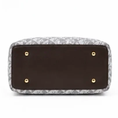Grey Printed Womens Tote Handbag,.,