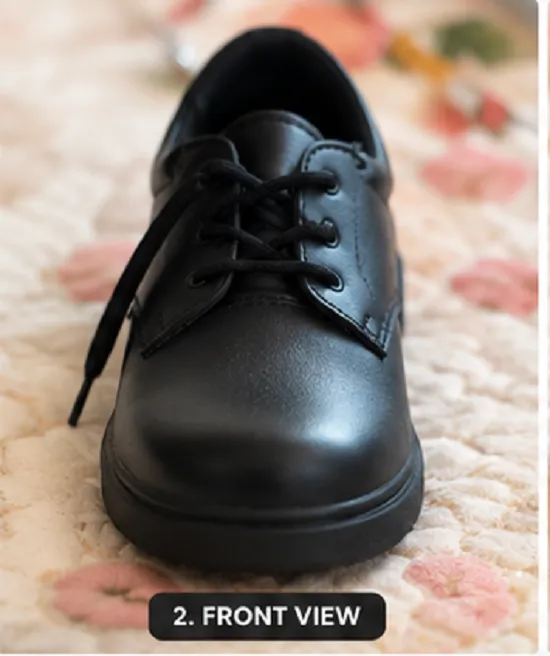 Kids Black School Shoes | Lace-Up Formal School Shoes for Boys & Girls - Image 6