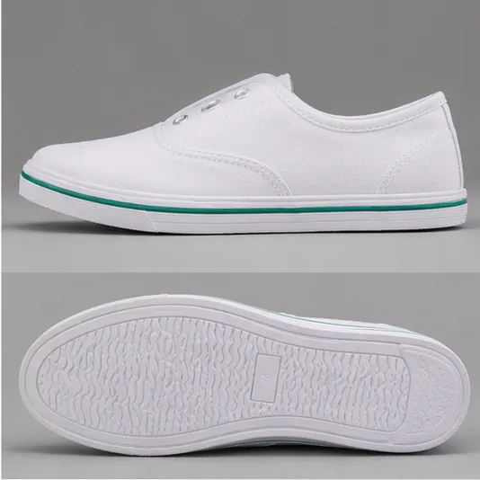 Kids White Canvas School Shoes | Lightweight Lace-Up Shoes for Boys & Girls (4–7 Years) - Image 5