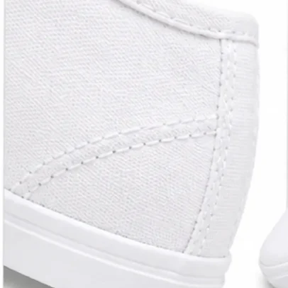 Kids White Canvas School Shoes Lightweight Uniform Shoes for Boys & Girls,.,