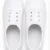 Kids white canvas school shoes with breathable fabric upper, lightweight rubber sole, lace-up eyelets, comfortable everyday uniform shoes for boys and girls.