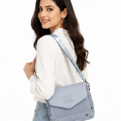 Min Min Sky Blue Womens Sling Bag,..