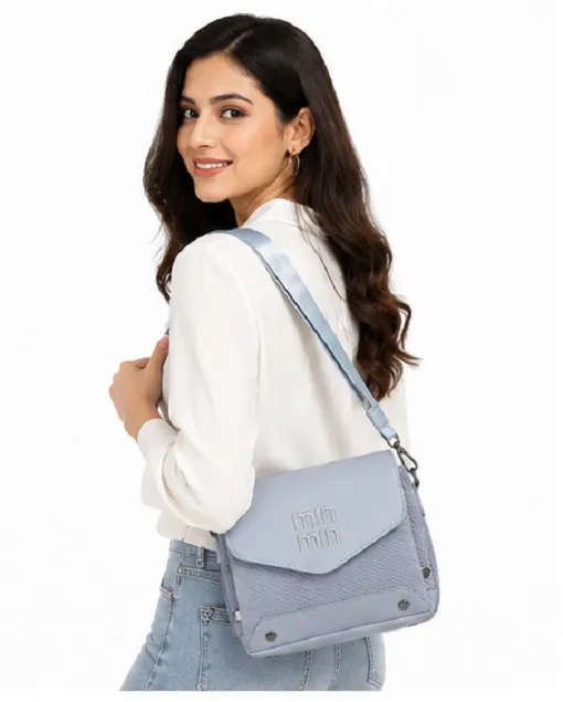 Min Min Sky Blue Women's Sling Bag | Premium Crossbody Shoulder Bag for Daily Use - Image 2