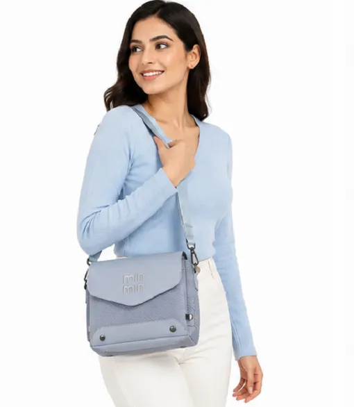 Min Min Sky Blue Women's Sling Bag | Premium Crossbody Shoulder Bag for Daily Use - Image 5