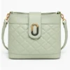 Mint Green Women's Crossbody Sling Bag with Back Zip Pocket and Adjustable Shoulder Strap