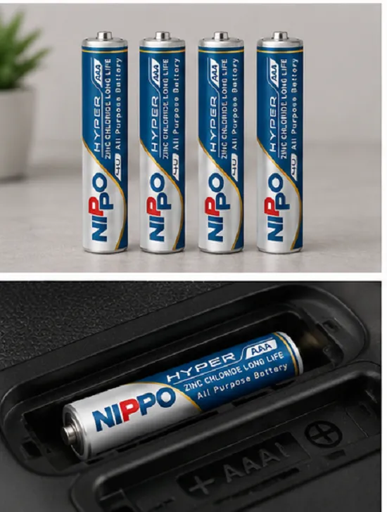 NIPPO Hyper AAA Battery Pack of 12 | Long Life Zinc Chloride Batteries - Image 4
