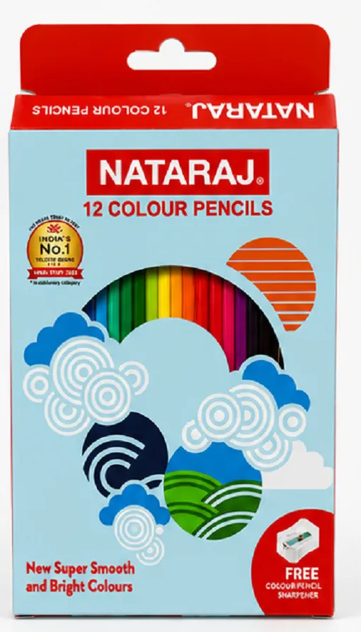 Nataraj Colour Pencils 12 Shades | Colour Pencils for Kids & School - Image 4