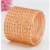 Peach 24 PCS glass bangles set with golden dot design for women and girls, traditional Indian kanch ki chudi set for weddings and festivals.
