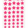 Pink star shape velvet self adhesive bindi stickers pack of 5 sheets for women and girls, perfect for weddings, festivals, pooja, dance performances, parties and traditional ethnic wear.
