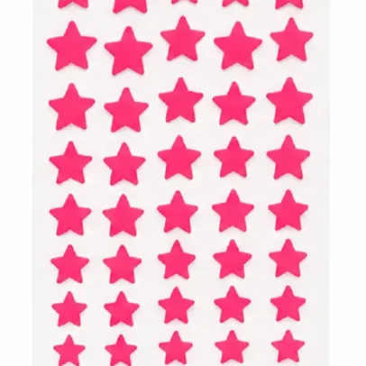 Pink star shape velvet self adhesive bindi stickers pack of 5 sheets for women and girls, perfect for weddings, festivals, pooja, dance performances, parties and traditional ethnic wear.