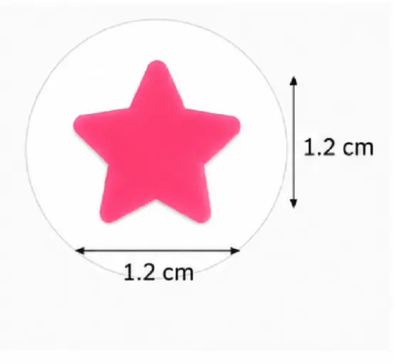 Pink Star Shape Velvet Bindi Pack of 5 Sheets | Self Adhesive Designer Bindis - Image 6