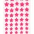 Pink star shape velvet self adhesive bindi stickers pack of 5 sheets for women and girls, perfect for weddings, festivals, pooja, dance performances, parties and traditional ethnic wear.