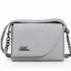 MK Collection Grey Women's Crossbody Sling Bag with Adjustable Shoulder Strap and Premium Leather Look Finish