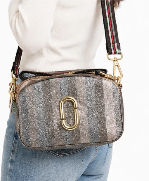 Metallic Grey Women's Crossbody Sling Bag | Premium Designer Shoulder Bag for Daily Use - Image 6