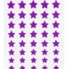 Purple star shape velvet self adhesive bindi stickers pack of 5 sheets for women and girls, perfect for weddings, festivals, pooja, dance performances, parties and traditional ethnic wear.
