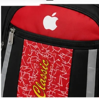 Red & Black School Backpack Water Resistant & College Bag