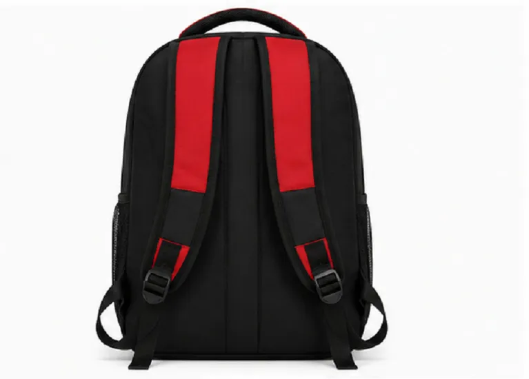 Premium Red & Black School Backpack | Water Resistant Travel & College Bag - Image 4