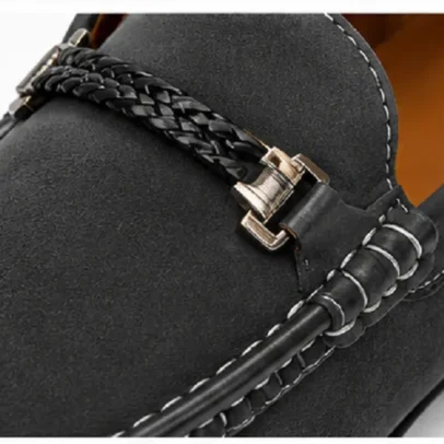 Soft Cushioned Insole Loafers for Men Premium Black Casual Slip-On Shoes