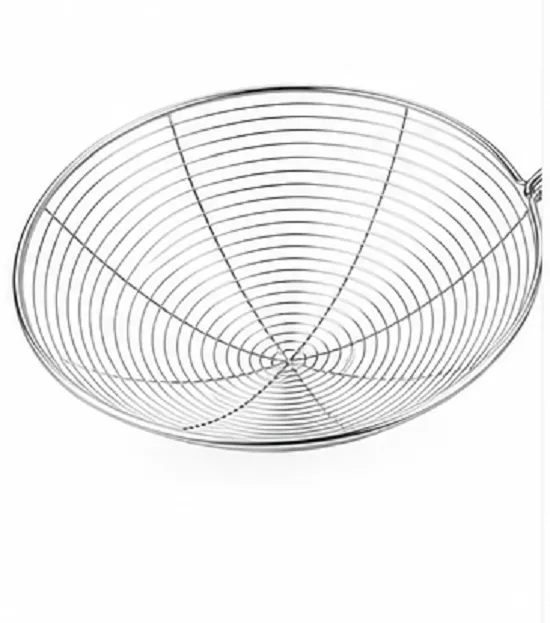 Stainless Steel Wire Skimmer Strainer (Jhara) | Frying Spider Strainer with Long Handle | Available in Multiple Sizes - Image 5