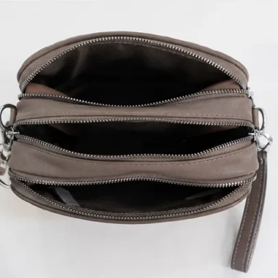 Taupe Quilted Womens Crossbody Sling Bag Premium Designer Shoulder Bag for Daily Us,