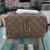 Taupe Quilted Women's Crossbody Sling Bag with Premium Metal Buckle and Adjustable Shoulder Strap