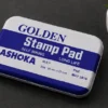 Ashoka Golden self inking stamp pad 95 x 52 mm for rubber stamps, office documents, schools, banks, businesses and government offices.