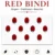 Traditional red velvet round bindi with decorative stone, skin-friendly adhesive, sweat-resistant, and long-lasting for women, bridal wear, festivals, and daily use.