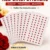 Traditional red round bindi stickers with strong self-adhesive backing, skin-friendly, easy to apply, and long-lasting. Pack of 12 sheets for women and girls.