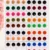 Traditional multi colour velvet round bindi stickers with decorative stone, self-adhesive, skin-friendly, long-lasting, sweat-resistant, 108 bindis in 9 colours.