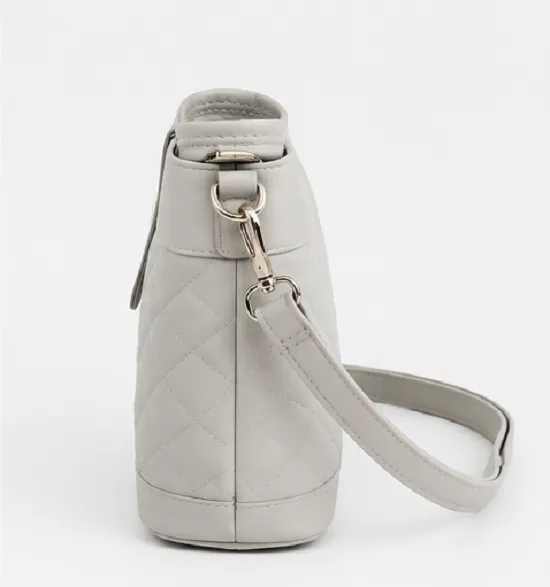 White Quilted Women's Sling Bag | Premium Crossbody Shoulder Bag for Women - Image 5