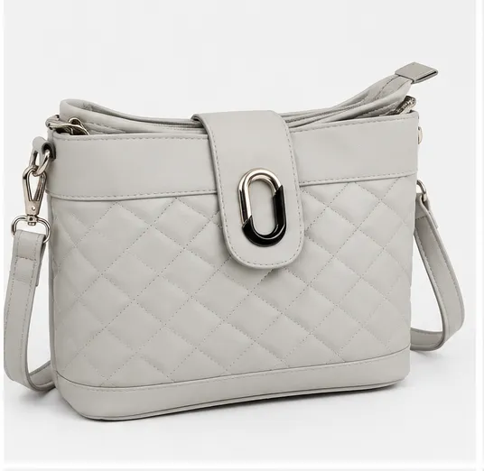 White Quilted Women's Sling Bag | Premium Crossbody Shoulder Bag for Women - Image 7