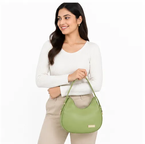 Green Women's Shoulder Bag | Premium Ladies Hobo Handbag for Office & Daily Use - Image 5