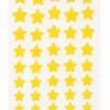 Yellow Star Shape Velvet Bindi Pack of 5 Sheets Self Adhesive Designer Bindis