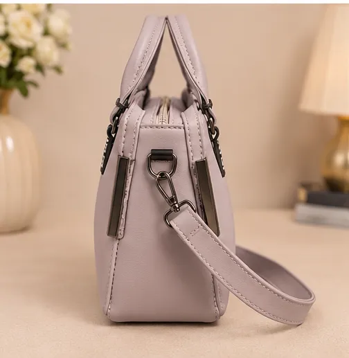 Women's Premium Lavender Top Handle Handbag | Designer Shoulder Bag - Image 5