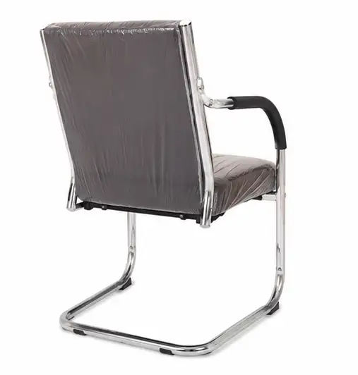 Premium Visitor Office Chair | Cushioned Waiting Chair with Chrome Cantilever Frame & Armrests - Image 3