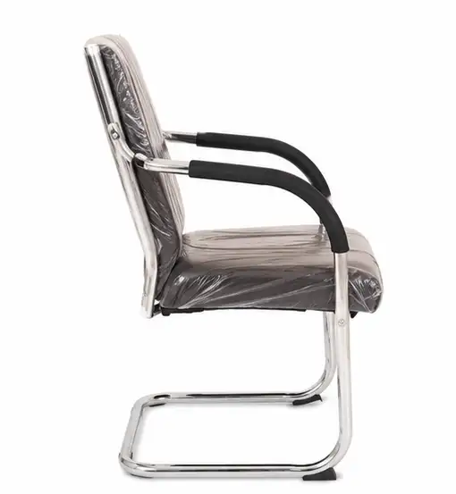 Premium Visitor Office Chair | Cushioned Waiting Chair with Chrome Cantilever Frame & Armrests - Image 4